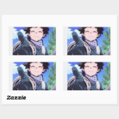 Sticker Rectangulaire Deku (Feuille)