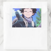 Sticker Rectangulaire Deku (Sac)