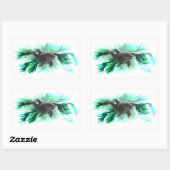 Sticker Rectangulaire Delfinbaby (Feuille)