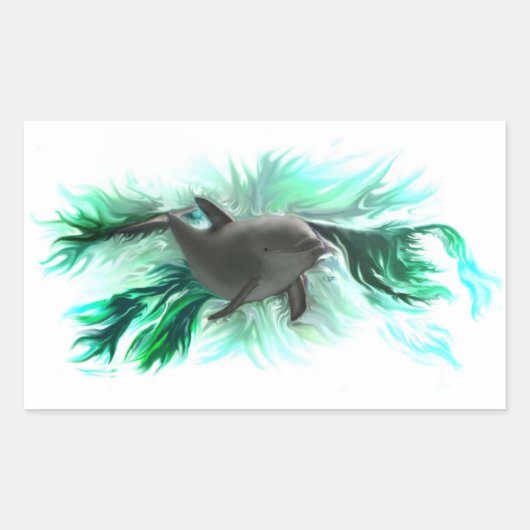 Sticker Rectangulaire Delfinbaby (Devant)