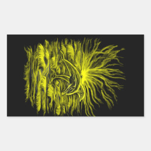 Sticker Rectangulaire Delfinpaar
