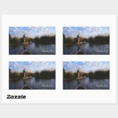 Sticker Rectangulaire Delta d'Okavango (Feuille)