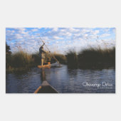 Sticker Rectangulaire Delta d'Okavango (Devant)