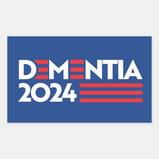 Sticker Rectangulaire Démence 2024 (Devant)