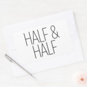 Sticker Rectangulaire Demi-moitié lisse (Enveloppe)