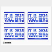 Sticker Rectangulaire Démocrate 2024 (Feuille)