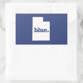 Sticker Rectangulaire Démocrate de l'Utah (Sac)