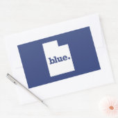 Sticker Rectangulaire Démocrate de l'Utah (Enveloppe)