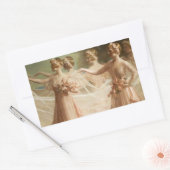 Sticker Rectangulaire Demoiselles d'honneur (Enveloppe)