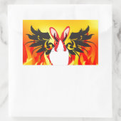 STICKER RECTANGULAIRE DEMON (Sac)