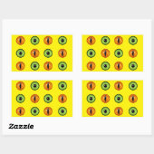 Sticker Rectangulaire Demon Eyes (Feuille)
