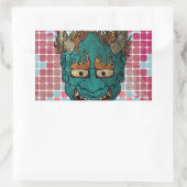 Sticker Rectangulaire Demon japonais (Sac)
