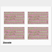 STICKER RECTANGULAIRE DENTISTE DENTISTES ORTHODONTIQUES BOUCHE DE DENTS  (Feuille)