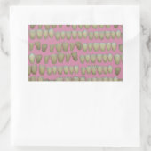 STICKER RECTANGULAIRE DENTISTE DENTISTES ORTHODONTIQUES BOUCHE DE DENTS  (Sac)