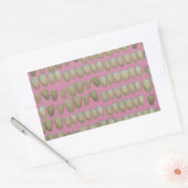 STICKER RECTANGULAIRE DENTISTE DENTISTES ORTHODONTIQUES BOUCHE DE DENTS  (Enveloppe)