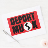 Sticker Rectangulaire Déporter l'autocollant du rectangle de musc Elon (Enveloppe)