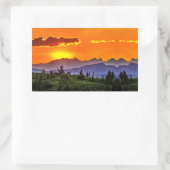 Sticker Rectangulaire Dernier coucher de soleil (Sac)