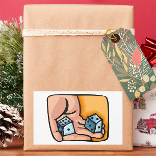 Sticker Rectangulaire Dés de roulement