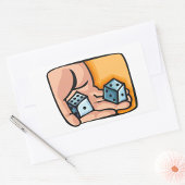Sticker Rectangulaire Dés de roulement