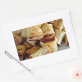 Sticker Rectangulaire Des tas de rouleaux de saucisses (Enveloppe)