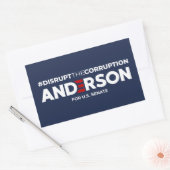 Sticker Rectangulaire Désactiver l'autocollant Corruption (feuille de 4) (Enveloppe)