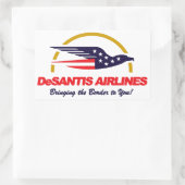 Sticker Rectangulaire DeSantis Airlines Vous Amène La Frontière Recta (Sac)
