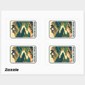 Sticker Rectangulaire Deschutes River Oregon Colors (Feuille)