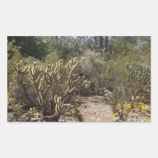 Sticker Rectangulaire Désert (Devant)