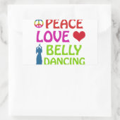Sticker Rectangulaire Design Belly Dance (Sac)