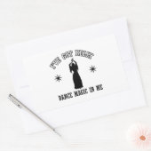 Sticker Rectangulaire design de danse du ventre (Enveloppe)