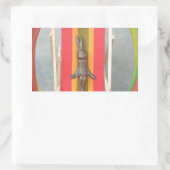 Sticker Rectangulaire Design d'impression d'écran vectoriel de lapin rel (Sac)