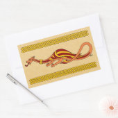 Sticker Rectangulaire Design Dragon Médiéval 2015 (Enveloppe)