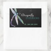 Sticker Rectangulaire Design Dragonfly Business Promotionnels (Sac)