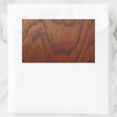 Sticker Rectangulaire Design en bois riche (Sac)