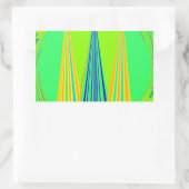 Sticker Rectangulaire Design géométrique Edgy (Sac)