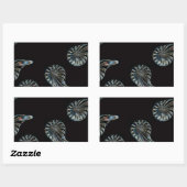 Sticker Rectangulaire Design irlandais - La collection Crystal (Feuille)