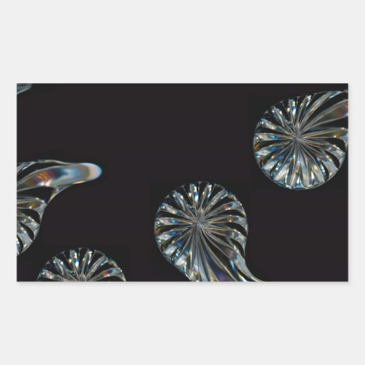 Sticker Rectangulaire Design irlandais - La collection Crystal (Devant)