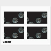 Sticker Rectangulaire Design irlandais - La collection Crystal (Feuille)