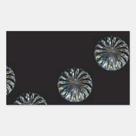 Sticker Rectangulaire Design irlandais - La collection Crystal (Devant)