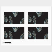 Sticker Rectangulaire Design irlandais - La Collection Crystal (Feuille)