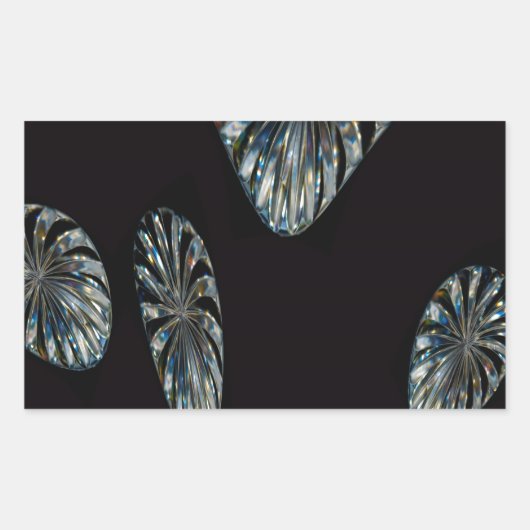 Sticker Rectangulaire Design irlandais - La Collection Crystal (Devant)