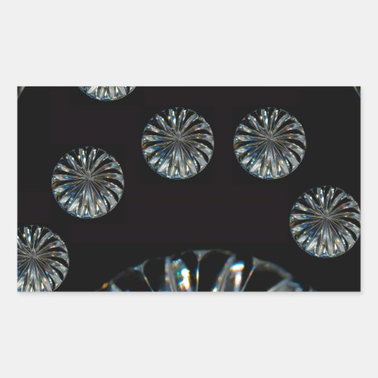 Sticker Rectangulaire Design irlandais - La collection Crystal (Devant)