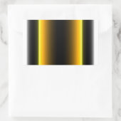 Sticker Rectangulaire Design noir et jaune (Sac)