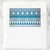 Sticker Rectangulaire Design Vintage classique Art aztèque (Sac)