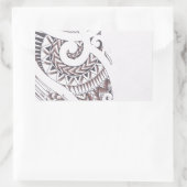 Sticker Rectangulaire designer maori (Sac)