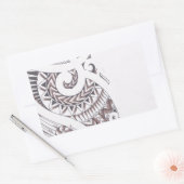 Sticker Rectangulaire designer maori (Enveloppe)