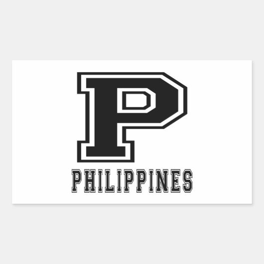 Sticker Rectangulaire Designs Philippines (Devant)