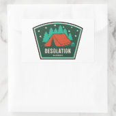 Sticker Rectangulaire Desolation Wilderness California Camping (Sac)