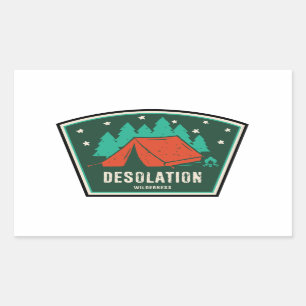 Sticker Rectangulaire Desolation Wilderness California Camping