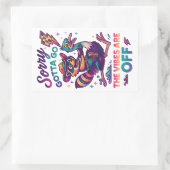 Sticker Rectangulaire Désolé, Allez... (Sac)